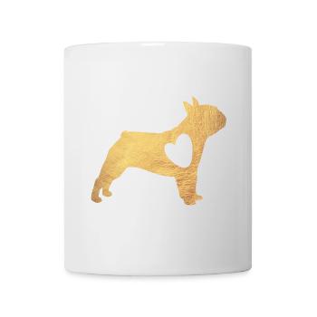 Pug Gold Dog Heart Pug Life Dog Love Fan Walk - Mug - white - Front