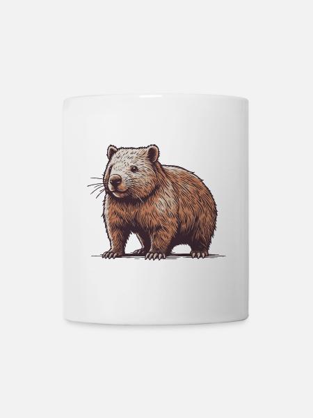 Wombat - Tasse - Weiß