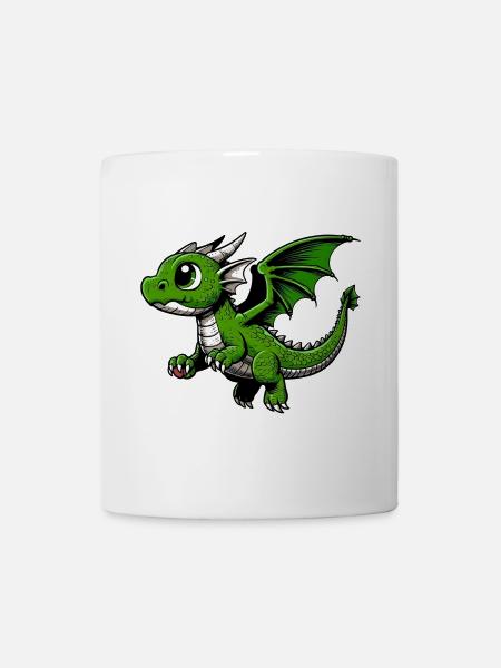 Drache - Tasse - Weiß