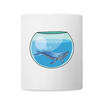 Bocal à baleine - Mug blanc - blanc - Devant