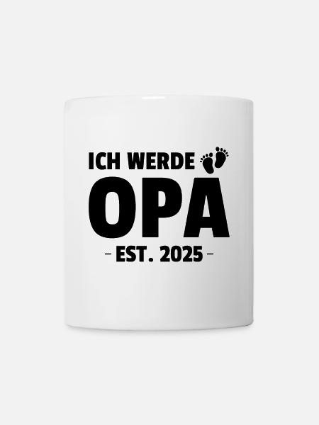 Ich Werde Opa Est. 2025 - Tasse - Weiß