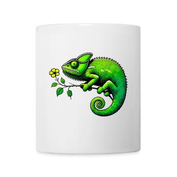 Caméléon - Mug blanc - blanc - Devant