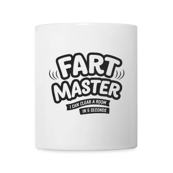 Fart Master Tee Funny Je peux vider une pièce en 5 sec. - Mug blanc - blanc - Devant