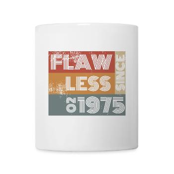 50th Birthday Flawless since 02/1975 - Mug - white - Front