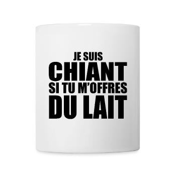 Mann, der liebt: Milch. Lustiger Design-Humor - Tasse - Weiß - Vorne