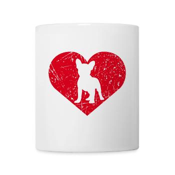 Bouledogue français - Mug blanc - blanc - Devant