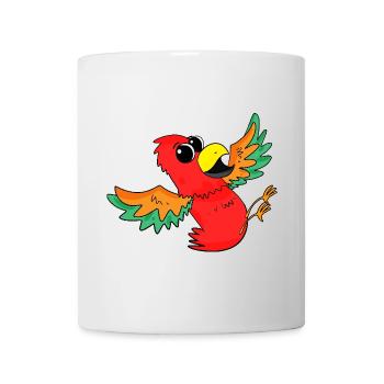 Papagei Bunt Vogel Niedlich - Tasse - Weiß - Vorne