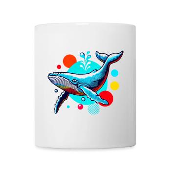 Baleine - Mug blanc - blanc - Devant
