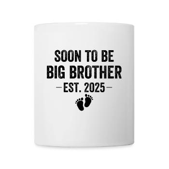 Soon To Be Big Brother Est. 2025 - Mug - white - Front