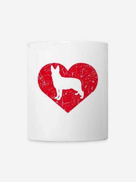 Schäferhund - Tasse - Weiß