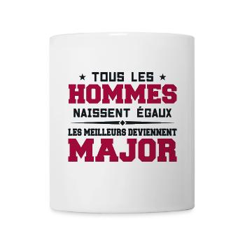 Rank Major Military Army Funny Gift - Mug - white - Front