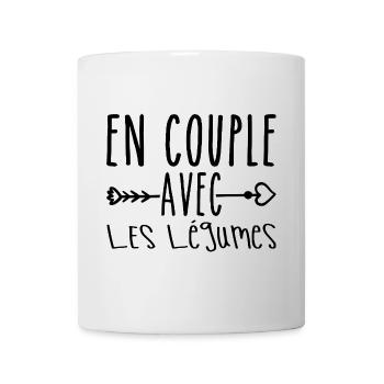 As a Couple with Vegetables, Vegetable Lovers Gift - Mug - white - Front