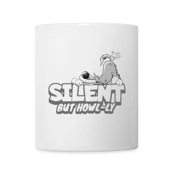 Wolf fart saying I farting wild animal cartoon - Mug - white - Front