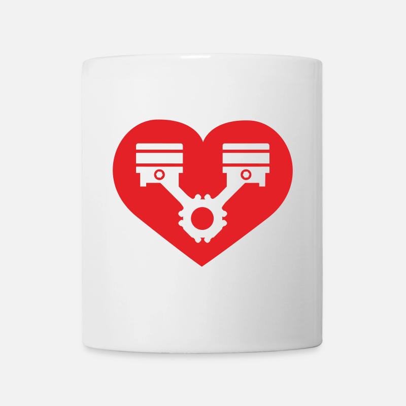 Réglage du cœur - Mug blanc - blanc