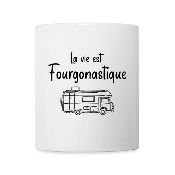 Life is Humorous Van Campervan - Mug - white - Front