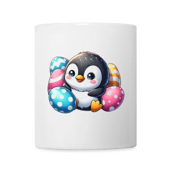Mignon Pingouin Pâques Dessin animé Enfants - Mug blanc - blanc - Devant