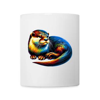 Loutre - Mug blanc - blanc - Devant
