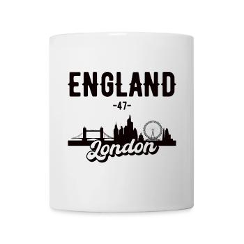 London Skyline England Geschenk - Tasse - Weiß - Vorne