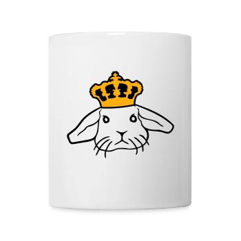Royal Bunny Crown King Queen Prince Princess - Mug - white - Front