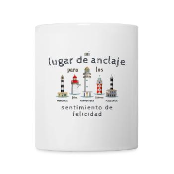 Îles Baléares Chance, Phares Dessin à la main Espagne - Mug blanc - blanc - Devant