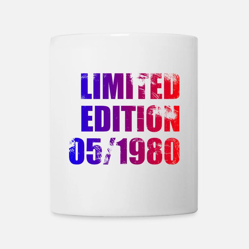 45. Geburtstag Limited Edition 05/1980 - Tasse - Weiß