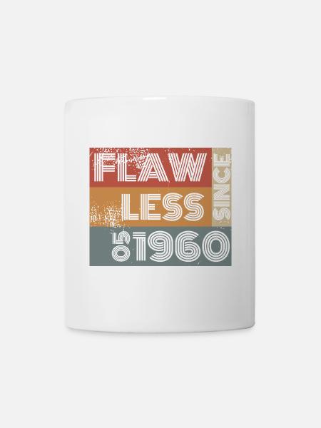 65. Geburtstag Flawless since 05/1960 - Tasse - Weiß