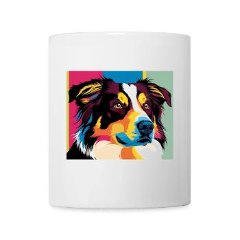 Colorful Pop Dog Portrait - Mug - white - Front