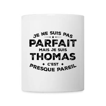 Thomas Un Prénom, Une Attitude L’Humour Thomas - Mug blanc - blanc - Devant