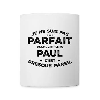 Paul Un Prénom, Une Attitude L’Humour Paul - Mug blanc - blanc - Devant