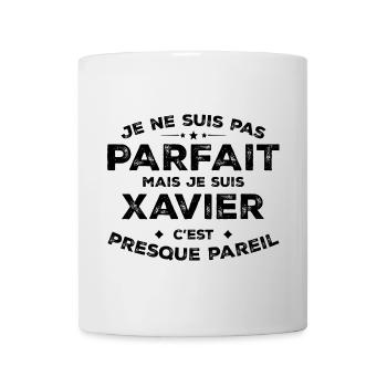 Xavier Un Prénom, Une Attitude L’Humour Xavier - Mug blanc - blanc - Devant