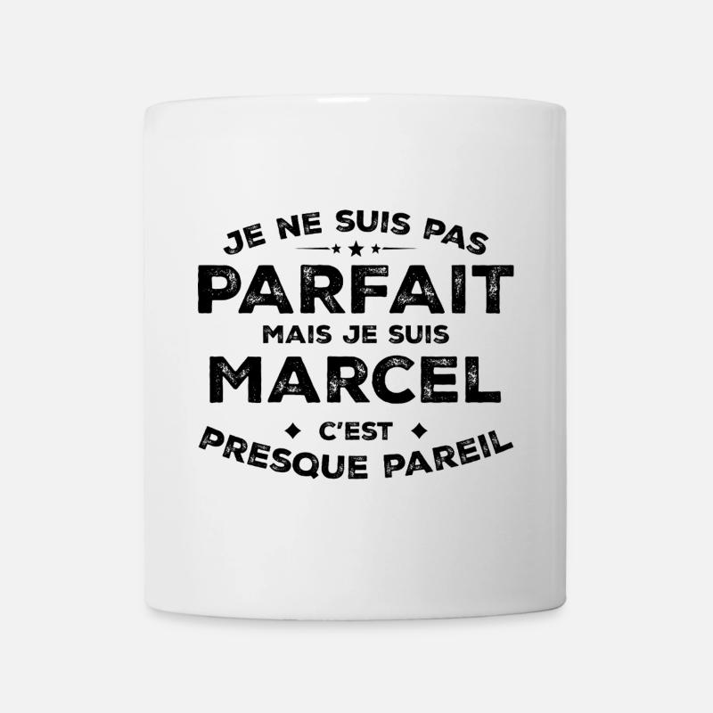 Marcel Un Prénom, Une Attitude L’Humour Marcel - Mug blanc - blanc
