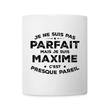 Maxime Un Prénom, Une Attitude L’Humour Maxime - Mug blanc - blanc - Devant