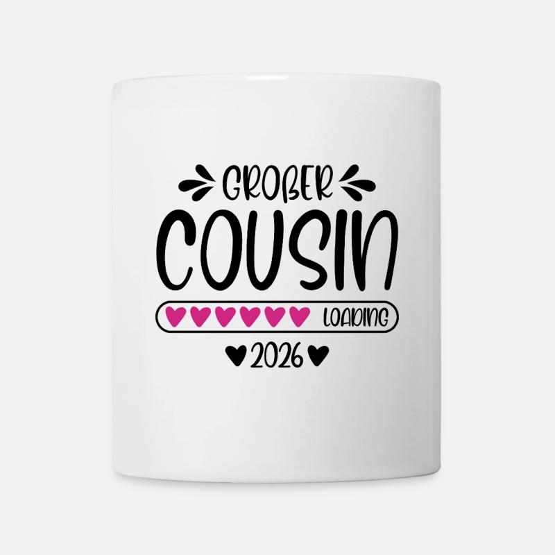 Großer Cousin 2026 - Tasse - Weiß