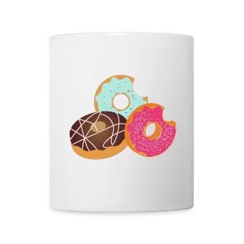 Donuts with Bite – Sweet Trio with Icing & Sprinkles - Mug - white - Front