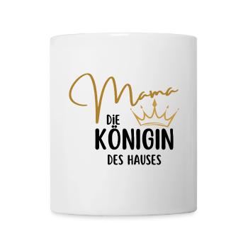 Mama Queen – Elegantes Krönchen-Design | Muttertag - Tasse - Weiß - Vorne