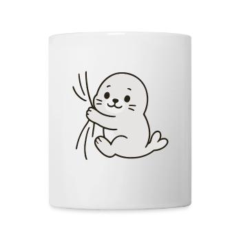 Liebe kleine Robbe - Tasse - Weiß - Vorne