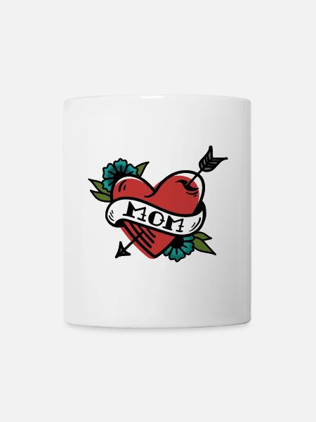 Mom Tatoo - Tasse - Weiß