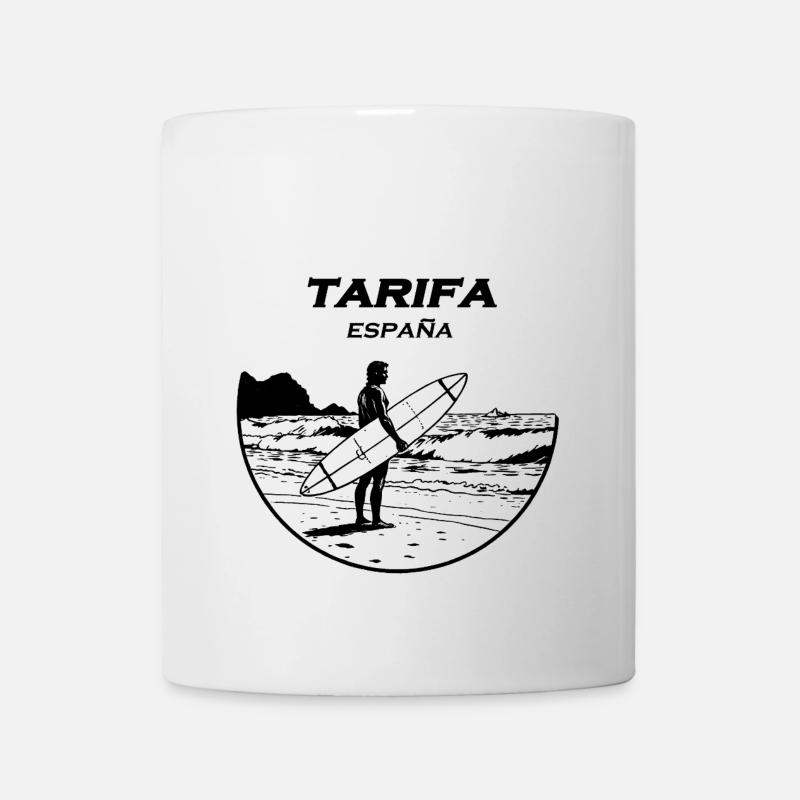 Timbre Surfeur de Tarifa - Mug blanc - blanc