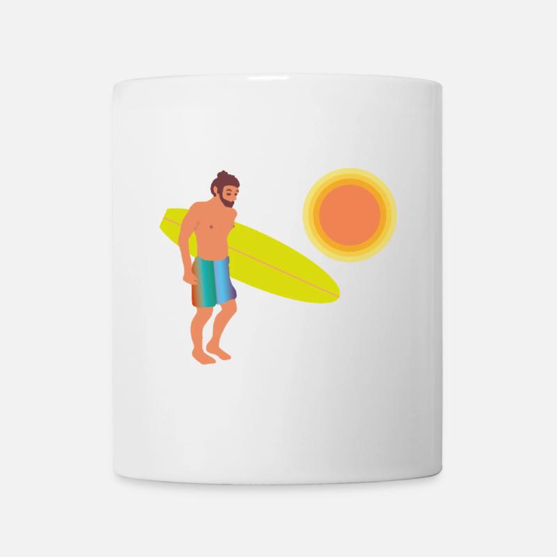 surfer - Tasse - Weiß