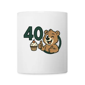 Strong as a bear at 40 - Mug - white - Front