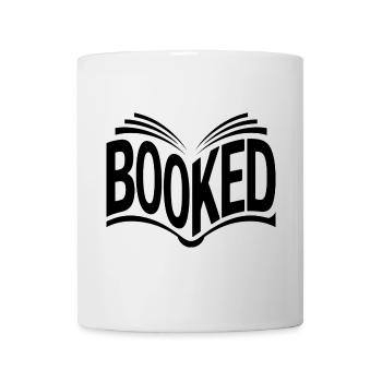 Booked - Cool Book Lover Design - Mug - white - Front