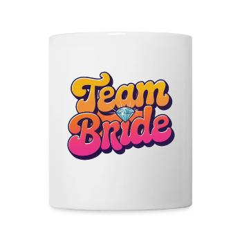 Team Bride-Retro Style-personalisierbar! - Tasse - Weiß - Vorne