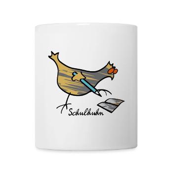 RIKELS School Chicken Cool Gift for School Cones - Mug - white - Front