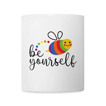 LGBTQ Pride Month - Sei du selbst - Tasse - Weiß - Vorne
