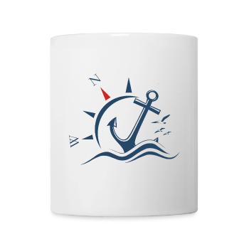 Sea Anchor Compass Holiday - Mug - white - Front