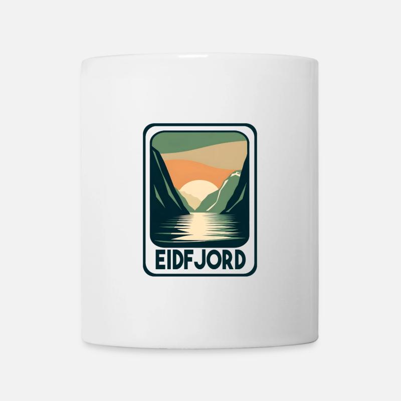 Eidfjord Norwegen - Tasse - Weiß