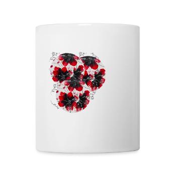 „Zeitlose Eleganz- handgemalt von Martina Eßer - Tasse - Weiß - Vorne