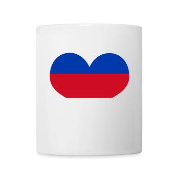Sorb Heart blue red white - Upper Lusatia - Mug - white - Front