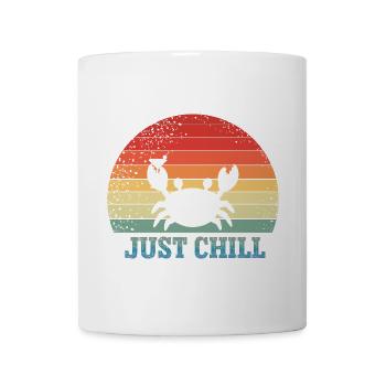 Just chill - holiday crab - Mug - white - Front