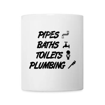 Citation amusante de plombier - Mug blanc - blanc - Devant
